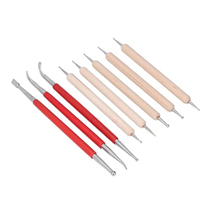 Generic Double End Tracing Dotting Stylus, Small Portable Engraving Stylus Set, Stainless Steel Tip Tool for Modeling, Carving, Smoothing Clay, Ceramic Sculpture & DIY Crafts