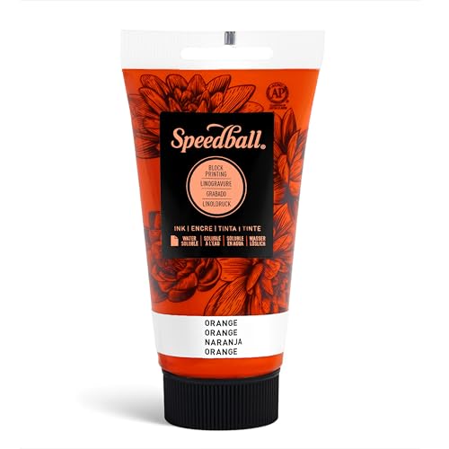 Speedball Art Products Company Fabric Ink/Water Soluble Block Ink - color: Orange, size: 2.5 fl oz