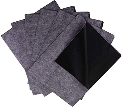 Swanaryo Large Graphite Transfer Paper - 20 x 47 Inch, 6 Sheets | Black Carbon Paper for Tracing on Wood, Paper, Canvas, and Other Art Craft Surfaces - size: 20 x 47 Inch
