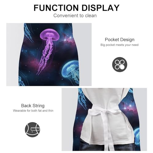 Chef Bib Apron for Restaurant, Anti-Stain with Pocket Adjustable, Cooking Dishwashing Lab Use - color: Style (549)