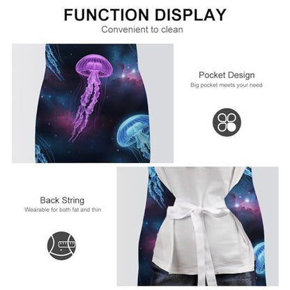 Chef Bib Apron for Restaurant, Anti-Stain with Pocket Adjustable, Cooking Dishwashing Lab Use - color: Style (549)