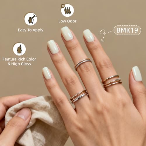 JODSONE Nude Brown Gel Nail Polish Kit 32 Colors Beige Chocolate Caramel with 4 Functional Gel for DIY Nail Art at Home - color: 32KIT-M5M-BMK01-32