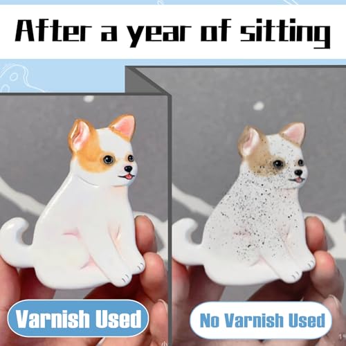 100ml Air Dry Clay Glaze, Air Dry Clay Varnish Can Not Only Used to Prevent Clay Cracking, Scratches, and Wear, It Can Also Having a Gloss Glaze Effect (Gloss) - size: A1-100ml-gloss