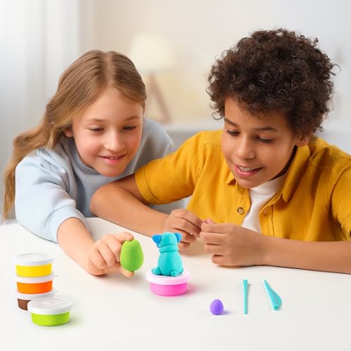 HEY CLAY Dog Story - Air Dry Clay Kit with Interactive App for Kids & Tweens, Modeling Clay and Crafts Set for Kids Ages 6 to 10 - style: Dog Story