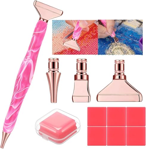 Diamond Painting Pens, “Classic Wax Stylus” Diamond Art Pen, Gem Painting Tools Accessories, Gem Art Pen with Metal Tips for 5D Craft Nail - color: 14PCS- bl rainbow