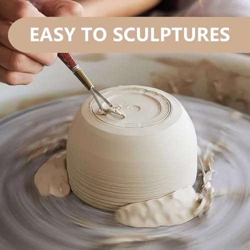 10LBs Natural Air Dry Clay Bulk, VIBRATITE All-Purpose Modeling Sculpting Pottery Clay for Beginners and Professional (White) - color: White