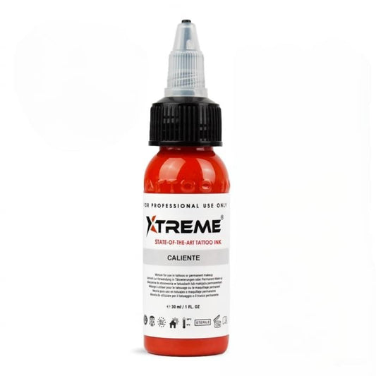 Xtreme Tattoo Ink, Versatile Medium Viscosity for Precision Tattooing, Rich Hue, Quick Healing, Acrylic-Free, Water Based and Premium Quality - Ready-to-Use Tattoo Ink (Caliente, 0.5 oz) - color: Caliente, size: 0.5 fl oz