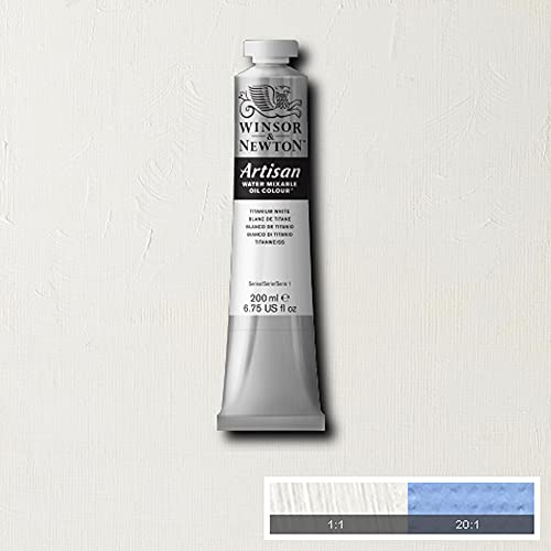 Winsor & Newton Artisan Water Mixable Oil Colour, 6.75-oz (200ml), Titanium White - color: Titanium White, style: 6.75-oz