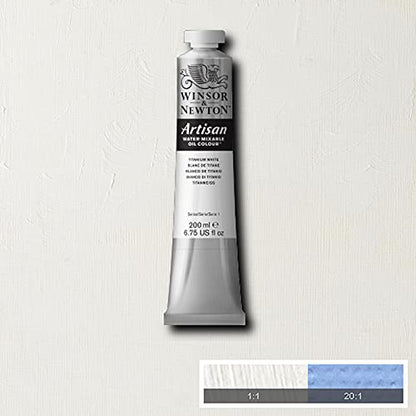Winsor & Newton Artisan Water Mixable Oil Colour, 6.75-oz (200ml), Titanium White - color: Titanium White, style: 6.75-oz