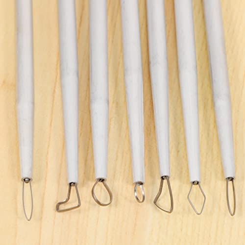 Polymer Clay Tools Pottery Ceramic Sculpting Tools Carving Ribbon Wire End Loop Clay Tools Set
