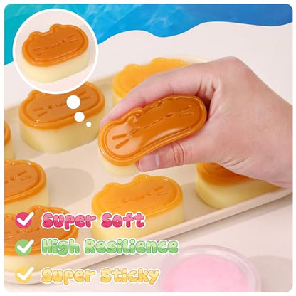 Taba Squishy Kit - 64 OZ DIY Squishy Maker Refill - Quick Curing, Bubble-Free Formula for Squishy Maker, DIY, Custom Cat Paws & Stress Relief Gifts (Mold Not Included)-Stress Relief Entertainment - size: 64OZ Gel