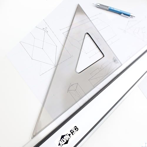 ALVIN - Smoke-Tint Acrylic Triangle Ruler, Multipurpose Tool for Drafting, Design, and Architecture, Great for Machining and Woodworking (4" 30/60 Degree) - size: 4", style: 30/60 Degree