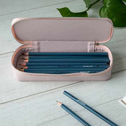 Artist's Loft Zipper Pencil Pouch, 6 Pack - color: Blush