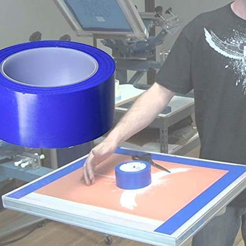2" x108ft.12 Rolls Screen Printing Block Out Tape & Graphic Production Blue Tape Solvent and Water Resistant 2" x36yds - size: Screen Tape 2"