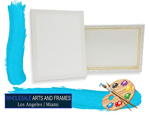 Stretched Canvas for Painting 4x4 10PK 3/4" 10 Oz. 4x4 Canvas Value Pack.Large Stretched Cotton Blank Canvas for Painting. 4 x 4 Canvases Bulk XL Rectangle Universal Triple Primed for Paint&Sip - size: 4x4 10 Pack