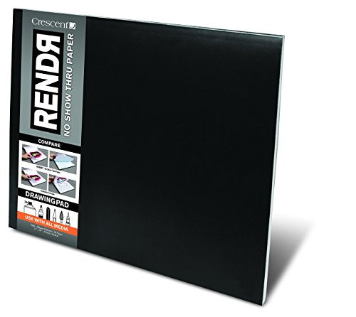 Crescent Cardboard 12-00018 32-Sheet Rendr No Show Thru Drawing Pad, 11 by 14-Inch