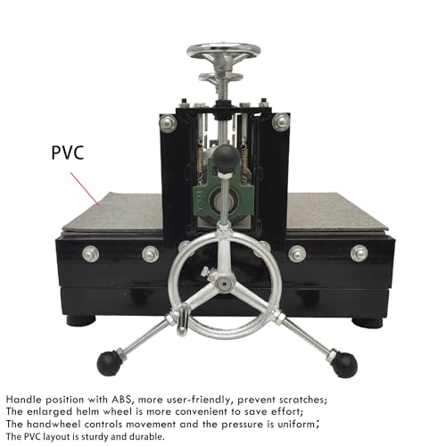 PreAsion Etching Press Machine Etching Printing Press Printmaking Letterpress Machine Printmaking Rubbing Machine Plaster Wood Paper Slab Roller Size: 28 * 10cm (11 * 3.9 ")