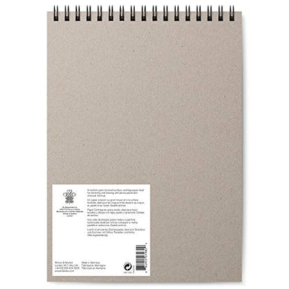 Winsor & Newton Classic Drawing Paper Pad, 9" x 12", 25 Sheets, 150gsm, Wired, Natural White - style: 9" x 12"