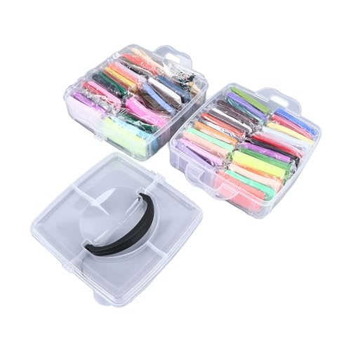 Yosoo 50 Colors Air Dry Clay Kit with 5 Sculpting Tools Soft Lightweight Polymer Clay for Kids Ages 3+ Classroom and Home Gifts