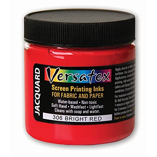 Jacquard Versatex Screen Printing Inks, Bright Red