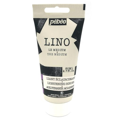 Pebeo Linocut Print Ink (Water-Based) 2.7 fl oz (80 ml), Lightning Medium (Dedicated Thinner)