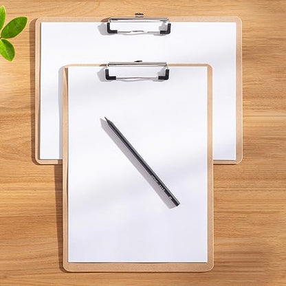 2 Pack Extra Large Clipboard, 11x17 inch Legal Size Wooden Clipboard, Vertical Clipboards & Horizontal Clipboards with Low Profile Clip, Wooden Lap Board for Drawing, Sketching, Art Supplies - style: 2PCS