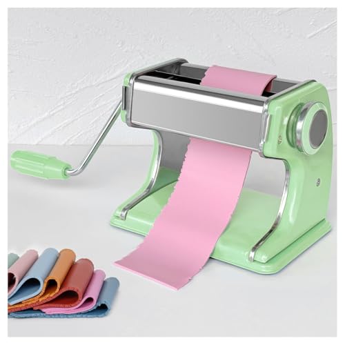 KEOKER Clay Press Machine, Polymer Clay Press Machine for Making Clay Earrings, Polymer Clay Tools, Polymer Clay Roller Machine - color: Avocado green