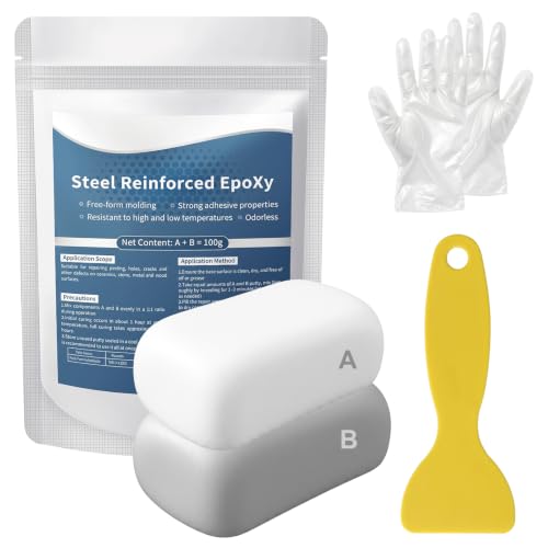 2026 New 2-Part AB Epoxy Clay Putty High-Strength Self-Hardening(1 Pack) | Waterproof Formula, Wood & Metal Repair, Fixes Cracks & Holes, Works on Ceramic & Plastic, Sculpting Use - color: 1 Pack