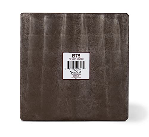 Speedball 7.5 Inch Square Universal Pottery Wheel Bat, Brown, for Ceramics and Clay Work - color: Brown, size: 7.5 Inch Square