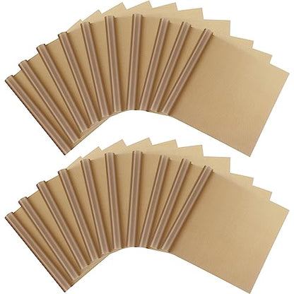 Selizo 20 Pack Teflon Sheet for Heat Press, Heat Transfer Press Cover Paper Heat Resistant Transfer Protector Mats for Cricut Iron HTV Vinyl, Sublimation, Baking and Craft - color: 20 Pack