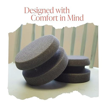 Chalk Style Painting Sponges - Set of 3-4” Round Reusable Handheld Sponge for Smooth Furniture Paint & Top Coat Application with No Brush Strokes - Washable Multi-Use Paint Applicator