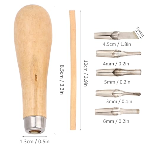 FLEXMAN 2 Set 5 in 1 Linoleum Cutter Tools, Multifunctional Rubber Block Stamp Carving Block Stamp Making Tool Kit for Printmaking Printing Stamp Soft Rubber Crafts