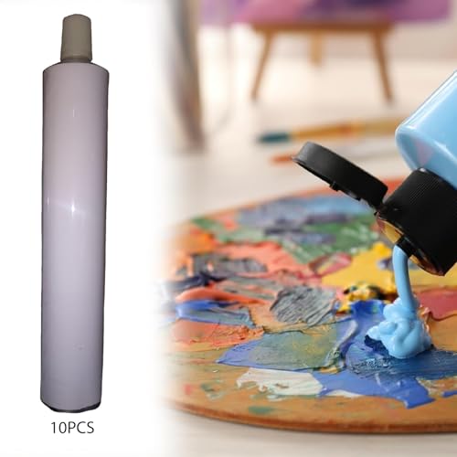 Empty Aluminum Paint Tubes Refillable Container Easy Open Multipurpose Convenient Packing Sample Bottles for DIY Filling, 10Pcs 50ml - size: 10Pcs 50ml