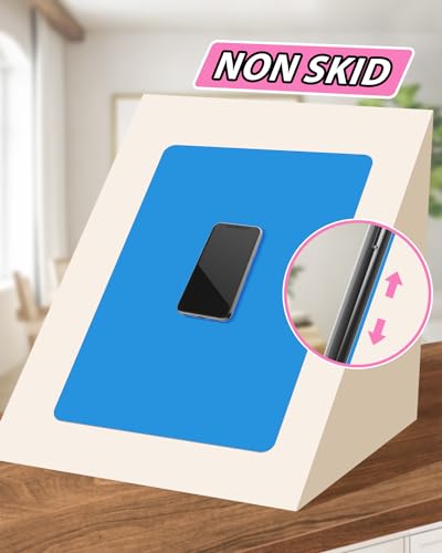 3 Pack Silicone Craft Mat, IKOCO 15.7"x 11.8" Playdough Mat Nonslip and Nonstick Silicone Sheets for Crafts, Paint, Resin Casting Molds, Blue & Rose Red & Cyan - color: Blue&Rose Red&Cyan, size: 15.7''*11.8''