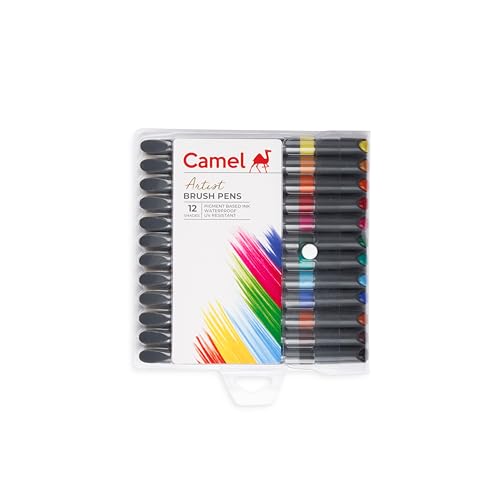 Camlin Artist Brush Pen Set - Pack of 12 (White)