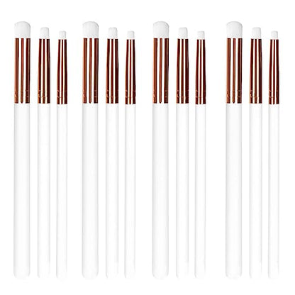 UNIMEIX Dry Brush Miniature Painting Miniature Paint Brushes Hobby Detail Blending Brushes for Effortless Scale Model Painting Watercolor Brushes(12 Pack) - color: White