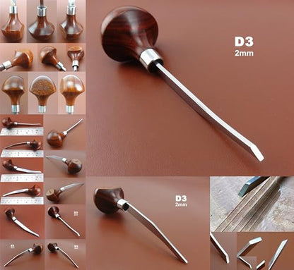 1pc D3-2mm Print Woodcut Copperplate Etch Carving Knife Flat Groover Graver Scorper Tool