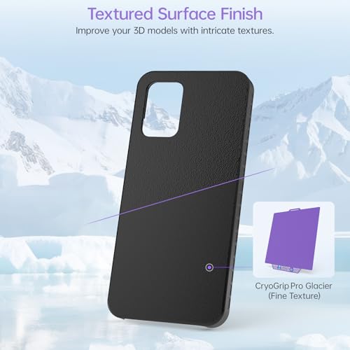 BIGTREETECH BIQU CryoGrip Pro Glacier-Purple for Bambu-Lab P1P/P1S/P2S/X1C/X2D/X1E/A1 3D Printers 257x257MM Panda Build Plate Double Sided Upgrade Removable Surface Platform - style: Glacier-Purple(P1P/P1S/P2S/X1C/X1E/A1)