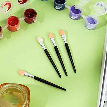 24 Pcs Sponge Applicators,Small Sponge Painting Brushes Detailed Ink Paints Blending Brushes for Pastel Artist Painting Pastels, DIY Scrapbooking Cards Making