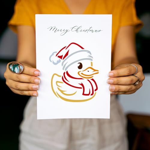 FINGERINSPIRE 6PCS Duck Stencils 5.9x5.9 Inch Cute Little Duck Painting Stencils Fun Cartoon Ducks Drawing Templates with a Brush for Crafts Wall Decor Wood Fabric Furniture Decoration - style: Duck