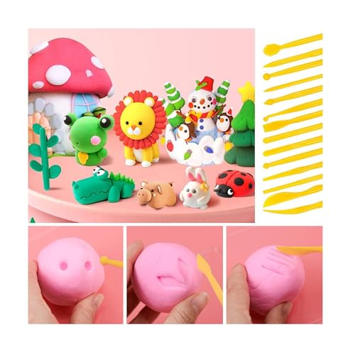 Y9A5N0K3O Clay Tools Kit,41pcs,Plastic Polymer Clay Sculpting Tools Kit for Kids Adults,Pottery Craft,Embossing,Shaping,Sculpting,Modeling