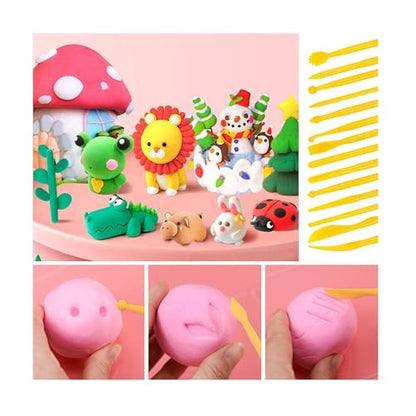 Y9A5N0K3O Clay Tools Kit,41pcs,Plastic Polymer Clay Sculpting Tools Kit for Kids Adults,Pottery Craft,Embossing,Shaping,Sculpting,Modeling