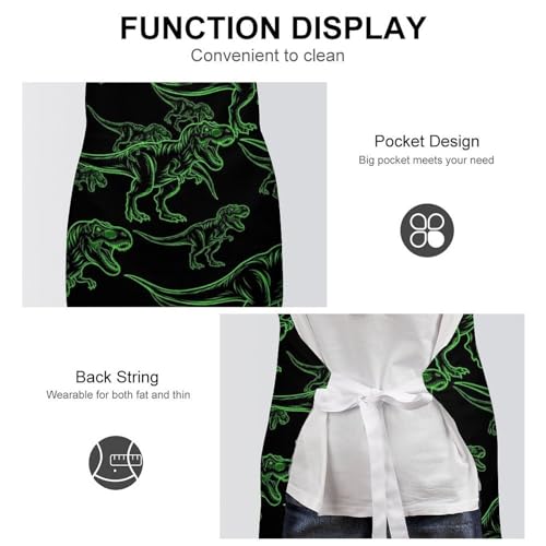 Chef Bib Apron for Restaurant, Anti-Stain with Pocket Adjustable, Cooking Dishwashing Lab Use - color: Style (557)