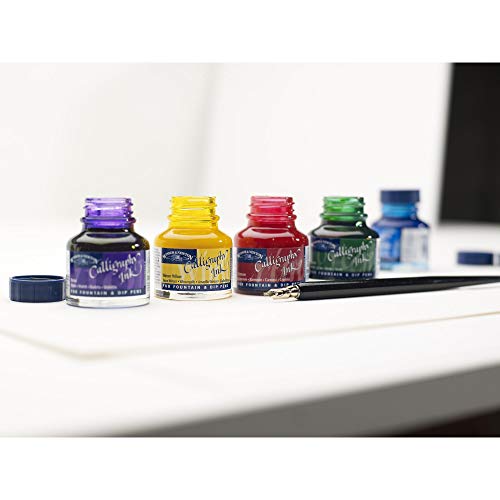 Winsor & Newton Calligraphy Ink, 30ml (1-oz) Bottle, Dark Blue - color: Dark Blue, size: 1 fl oz