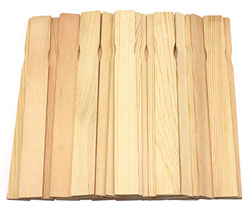 Wooden Paint Stir Sticks - Rewiss 10 Inch Paint Sticks Stirrers for Paddles Resin or Wood Craft Sticks, Garden and Library Markers(Pack of 50) - size: 10 inch(50pcs)