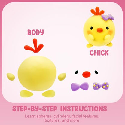 LOUFOR Air Dry Clay Kits - Modeling Clay for Kids, Ultra Light & Soft, Safe & Non-Toxic, 12 Boxes DIY Model Magic Clay with Sculpting Tools & Tutorials, Creatible Art Crafts Toys Gifts Boys Girls - color: #03-Cute Pet Park
