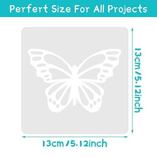 Junkin 20 Pcs Stencil for Painting Stencil Reusable DIY Drawing Template Motivational Art for Crafts Home Decor on Wood, Canvas, Paper, Fabric, Walls, Furniture(Peace and Love) - style: Peace and Love