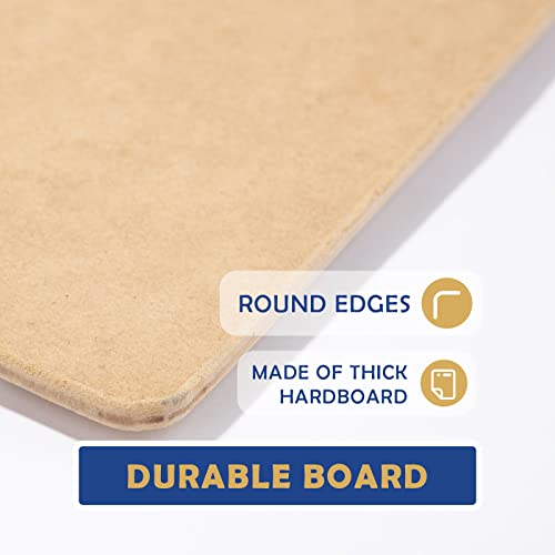Falling in Art 18x18 Sketch Board, Drawing Tote Board for Artists with Sturdy Clip and Rubber Bands, Portable Art Clipboard for Classroom and Studio Drawing - size: 18X18"