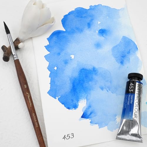 PHOENIX Professional Watercolor Paint Single Tube - 0.47 Fl Oz / 14ml - Cobalt Blue - color: Cobalt Blue, size: 0.47 Fl Oz (Pack of 1)
