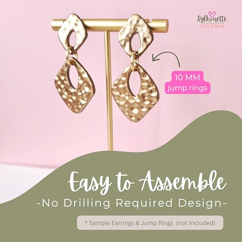 Polymer Clay Cutters - 8 Piece Geometric No Drill Shapes Regular Size by Sylhouette Studios - Earrings & Jewelry Making Tools